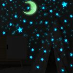 111Pcs Star & Moon Glow-in-the-Dark Wall Stickers – Luminous Decals for Kids Room, Bedroom & Home Decor