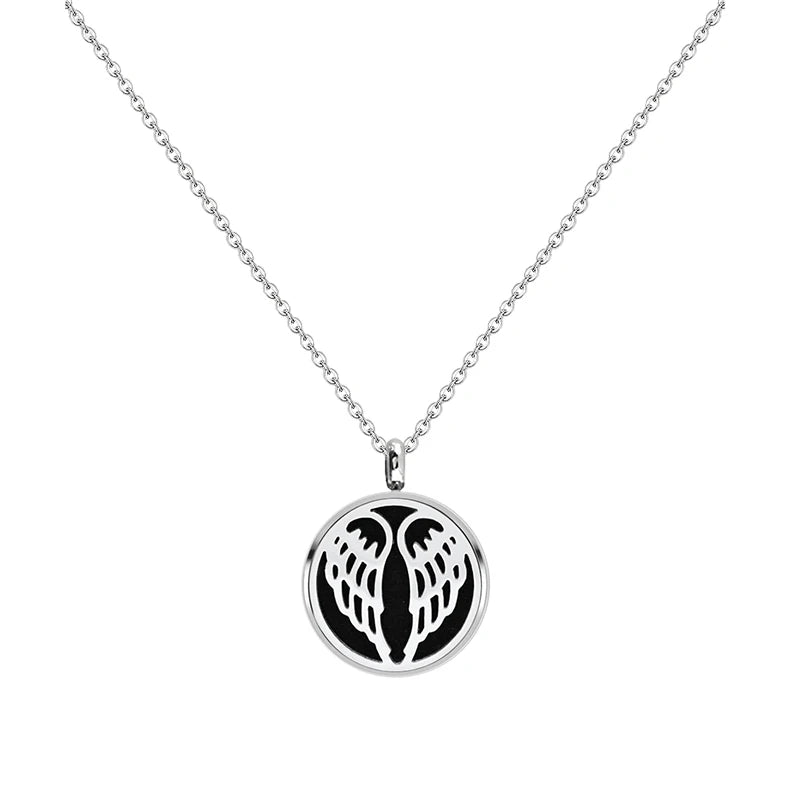 12mm Stainless Steel Aroma Locket Necklace – Essential Oil Diffuser Pendant Jewelry - Image 16