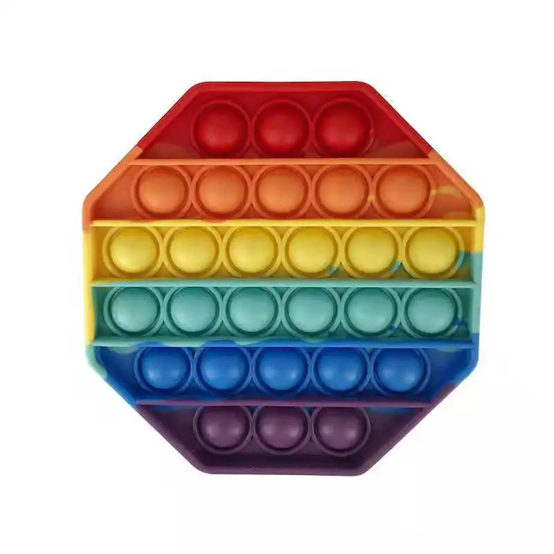 Pop Fidget Stress Reliever Toys – Rainbow Push Bubble Antistress Toy - Image 49