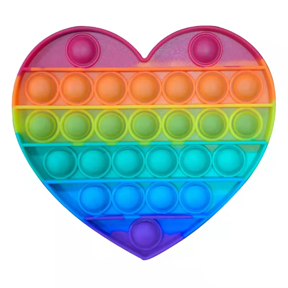 Pop Fidget Stress Reliever Toys – Rainbow Push Bubble Antistress Toy - Image 53