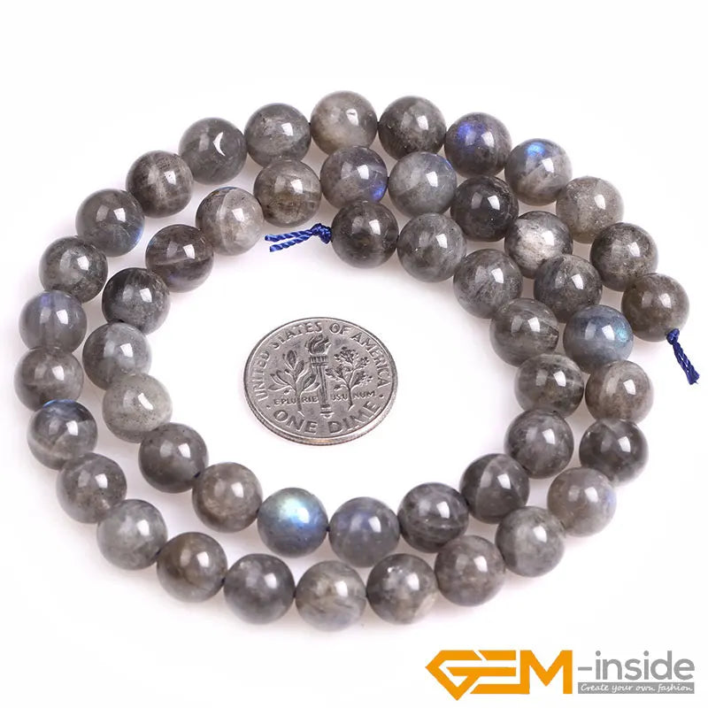 Natural 8mm Assorted Stone Round Beads – 15" Strand for DIY Jewelry Making - Image 29