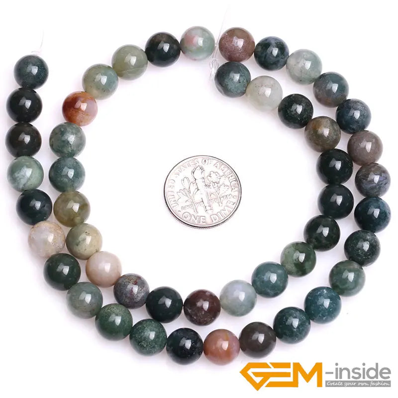 Natural 8mm Assorted Stone Round Beads – 15" Strand for DIY Jewelry Making - Image 41