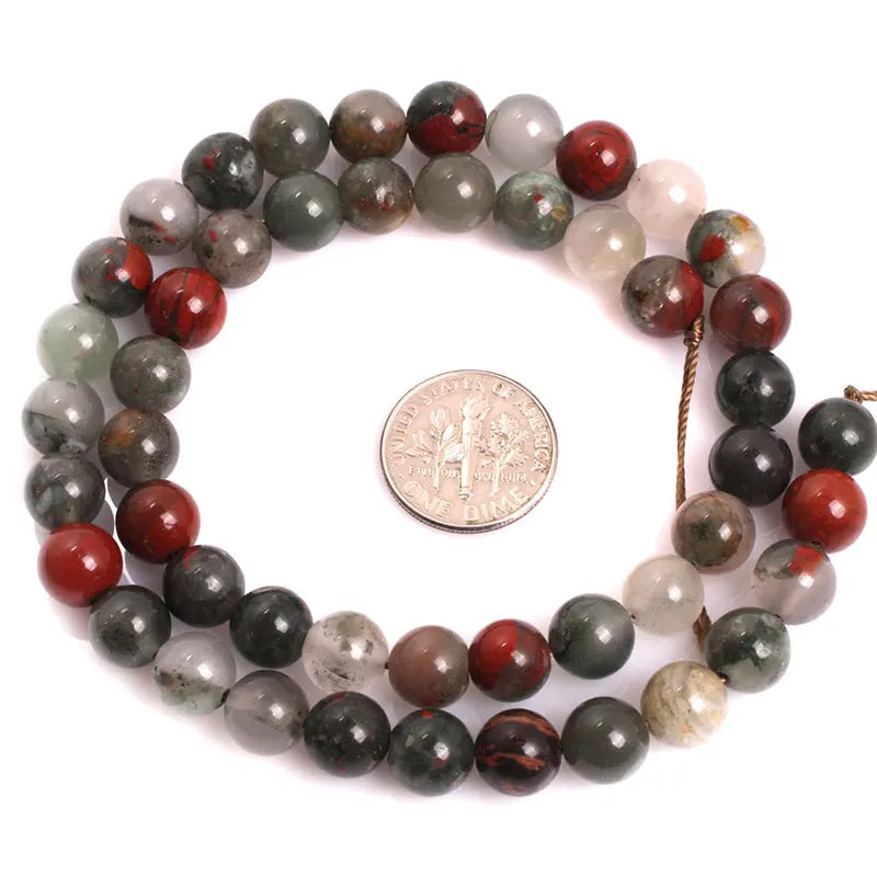 Natural 8mm Assorted Stone Round Beads – 15" Strand for DIY Jewelry Making - Image 30