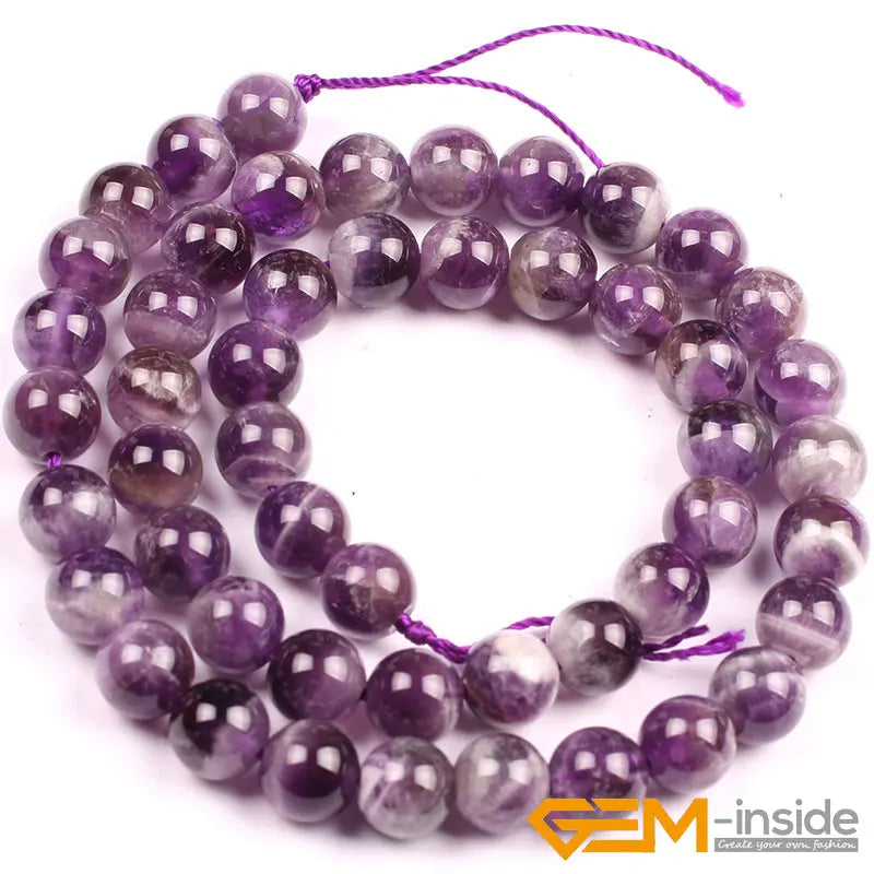 Natural 8mm Assorted Stone Round Beads – 15" Strand for DIY Jewelry Making - Image 33