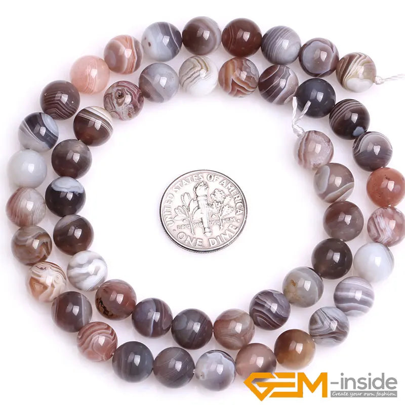 Natural 8mm Assorted Stone Round Beads – 15" Strand for DIY Jewelry Making - Image 12