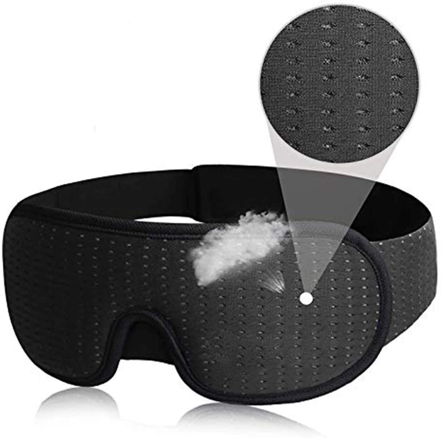 3D Sleep Mask - Soft Blockout Eye Cover for Comfortable Sleep