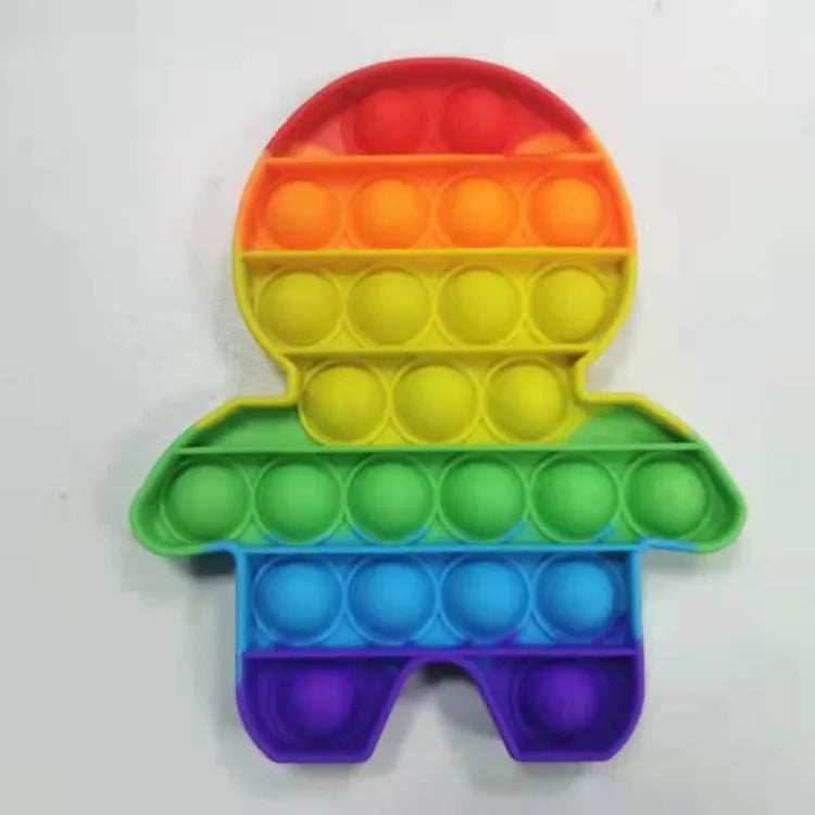 Pop Fidget Stress Reliever Toys – Rainbow Push Bubble Antistress Toy - Image 37