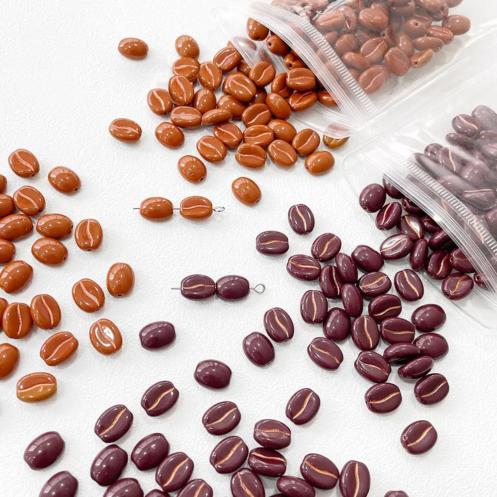 Czech Glass Coffee Beads – Loose Beads for DIY Handmade Accessories - Image 3