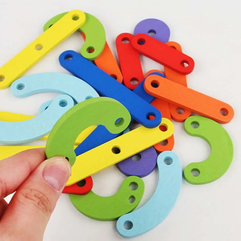 Montessori Geometric Pegboard Puzzle - Creative Educational Toy - Image 5