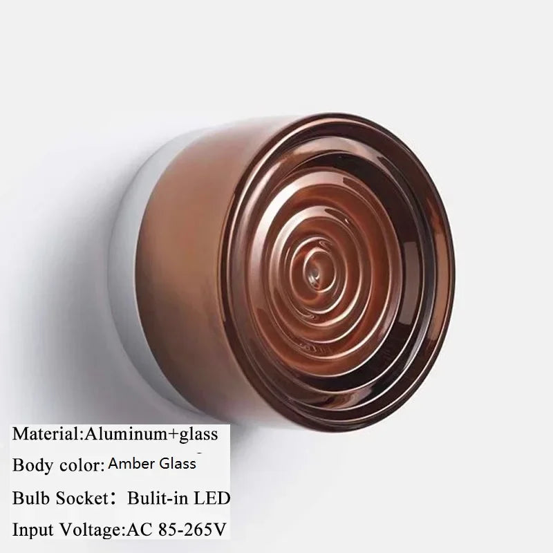Modern Glass Round Wall Sconce Light Fixtures - Image 13