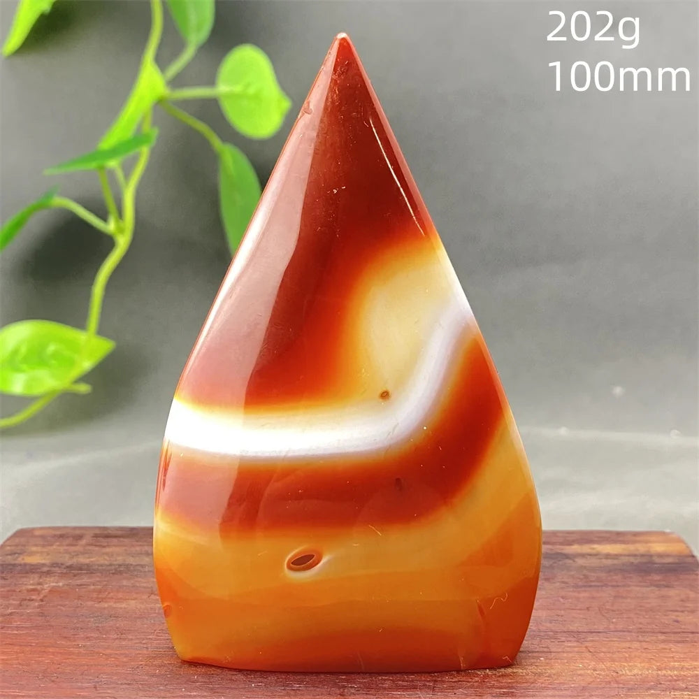 Natural Red Agate Striped Crystal Ornament - Image 18