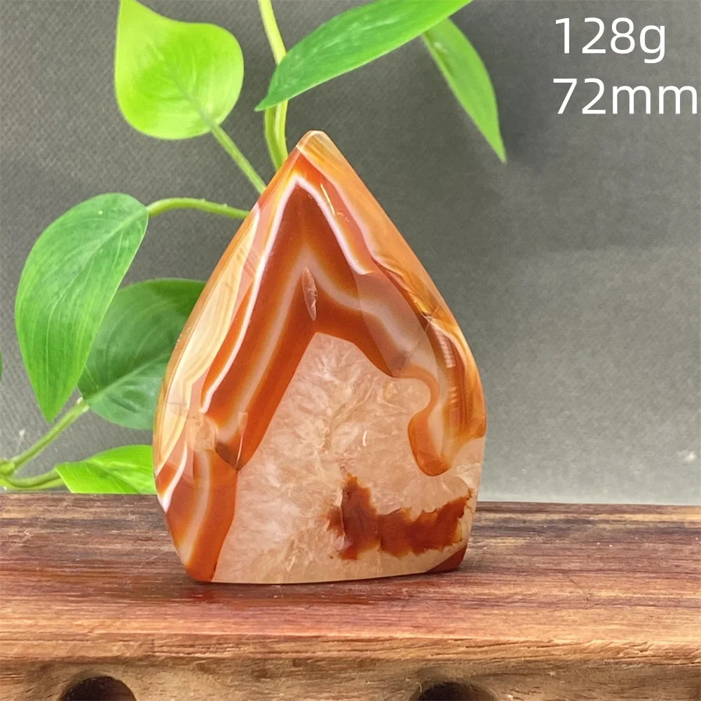 Natural Red Agate Striped Crystal Ornament - Image 22