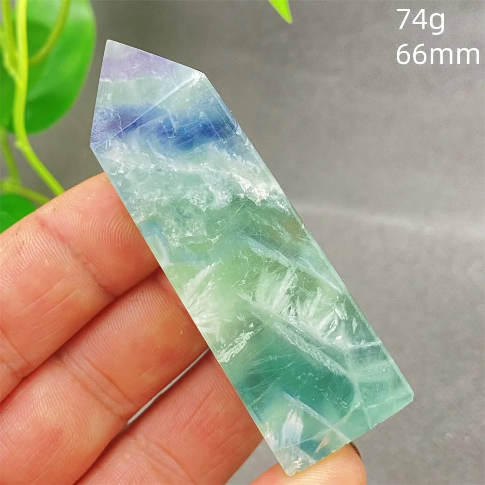 Natural Feather Colored Fluorite Crystal Tower - Image 41