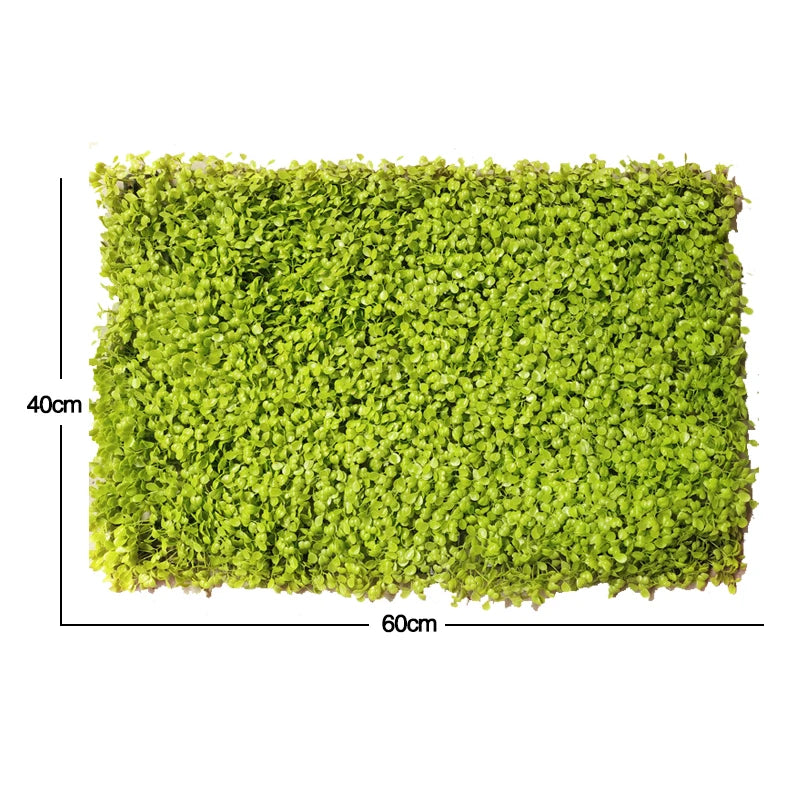 60x40cm Artificial Plant Green Wall Panel – Jungle-Style Faux Lawn for Home & Garden Decor - Image 10