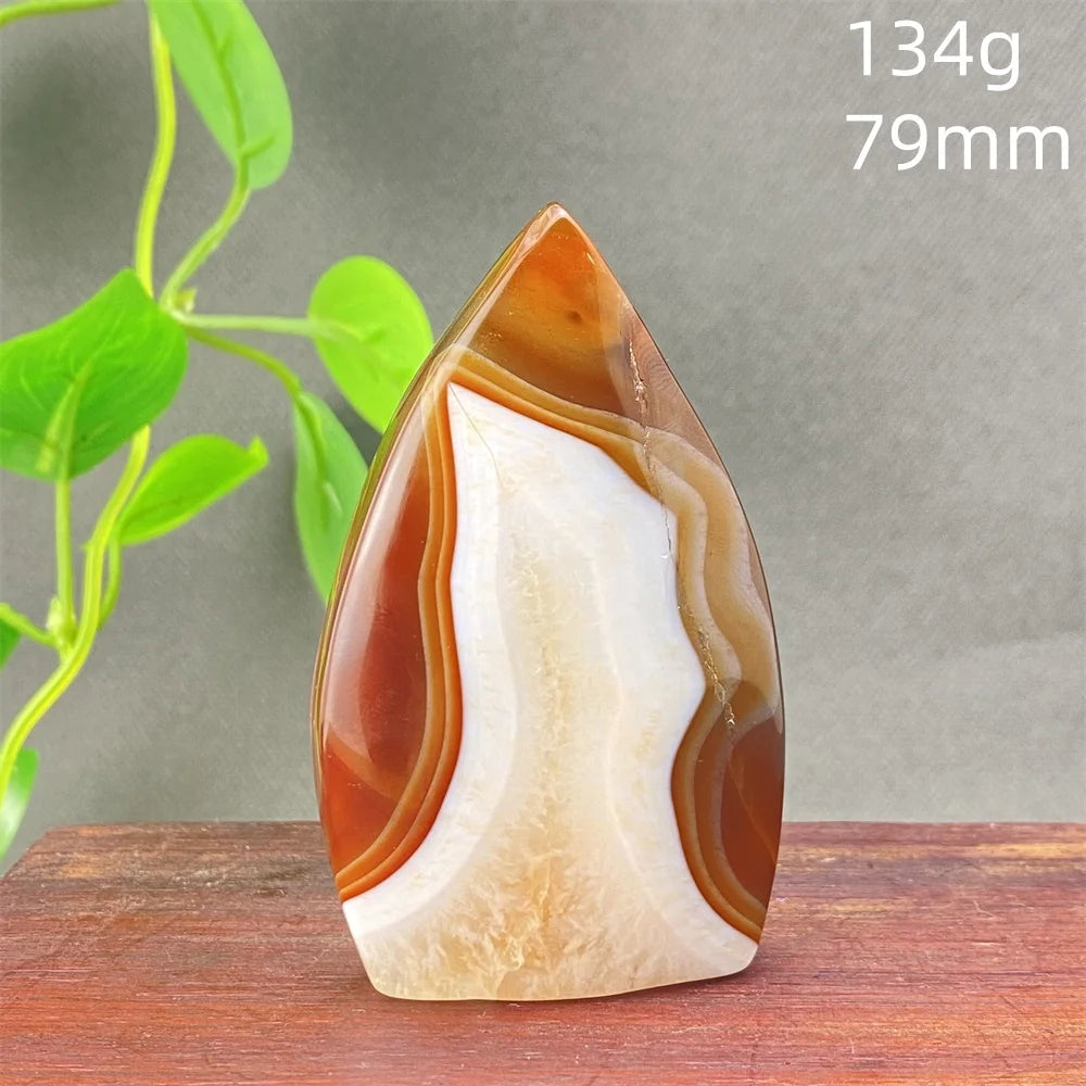 Natural Red Agate Striped Crystal Ornament - Image 15