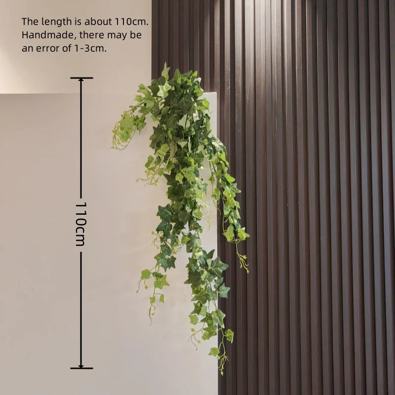 Artificial Hanging Ivy Vine Plants – Large Green Persian Fern Leaf Bundle for Home & Event Decor - Image 12
