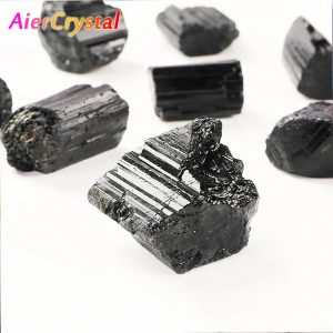 180g Natural Black Tourmaline Gravel β Raw Crystal Specimen for Healing & Collection