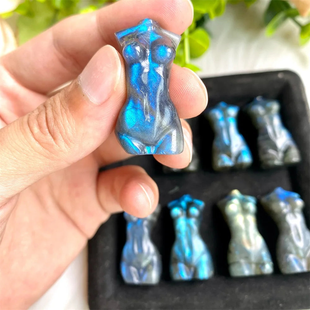 Natural Labradorite Body Model Carving - Image 5