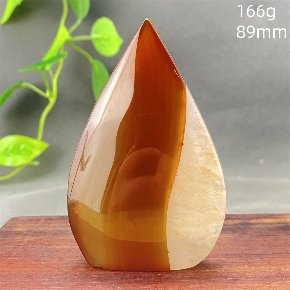 Natural Red Agate Striped Crystal Ornament - Image 24