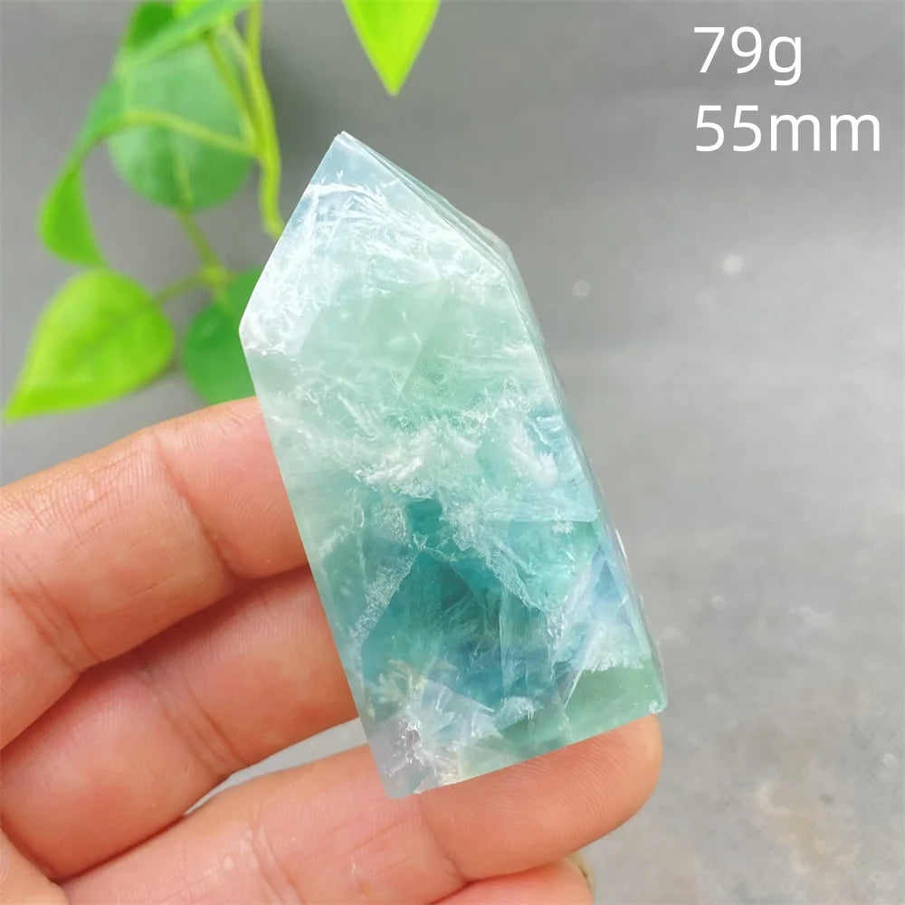 Natural Feather Colored Fluorite Crystal Tower - Image 39