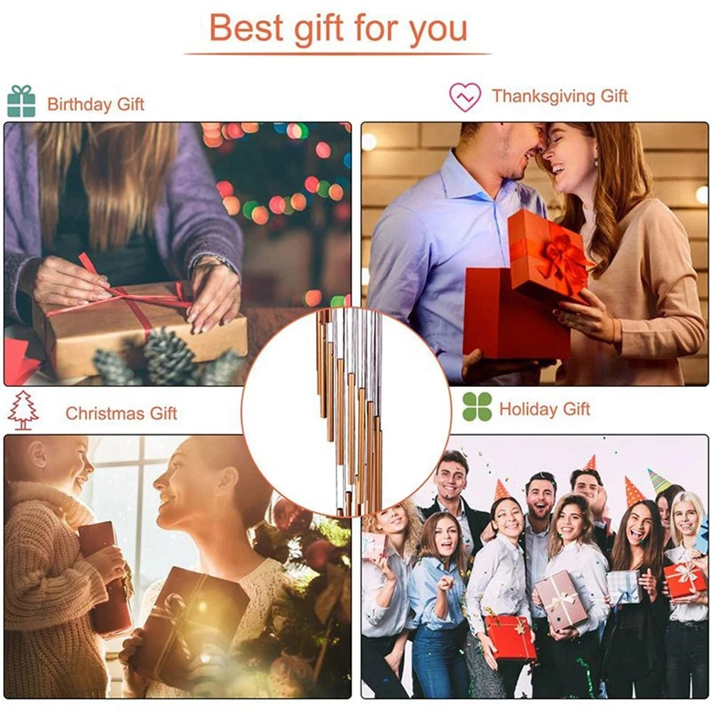 1 Piece 12-Tube Aluminum Alloy Wind Chime - Image 4