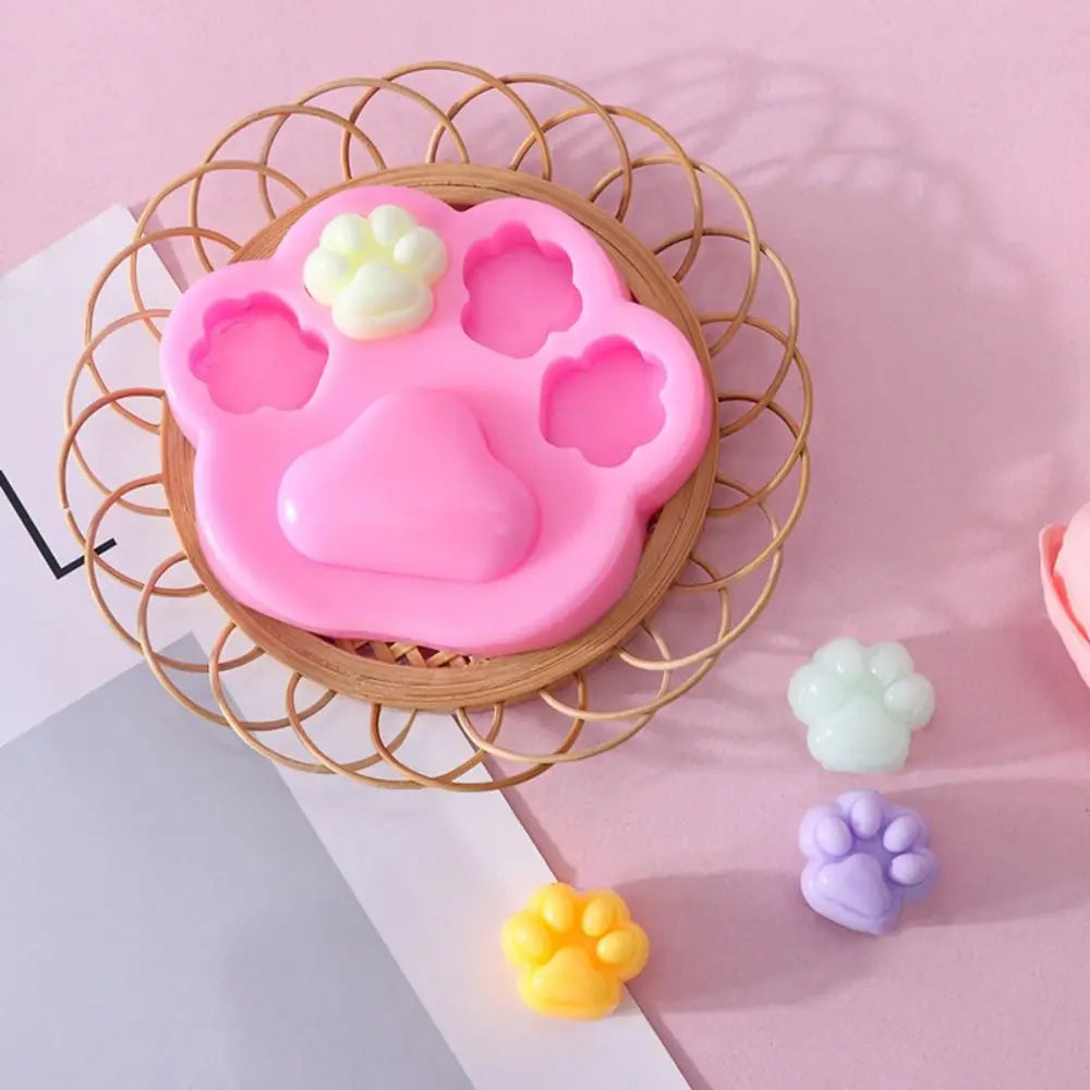 Kawaii Cat Paw Squeeze Toy - Colorful Stress Relief Novelty - Image 4