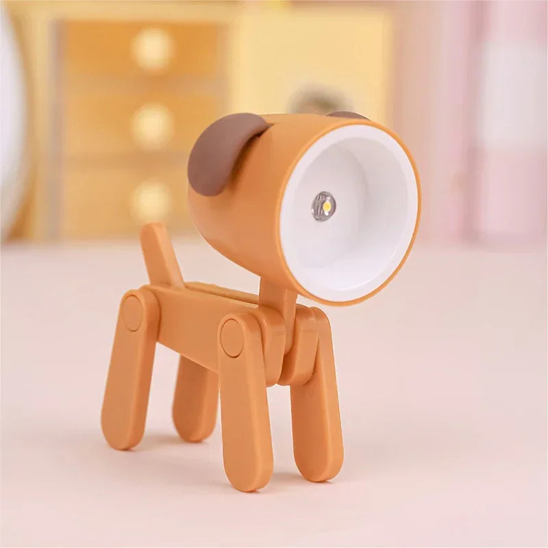 Mini LED Night Light – Foldable Dog & Deer Desk Lamp for Kids' Room & Holiday Decor - Image 10