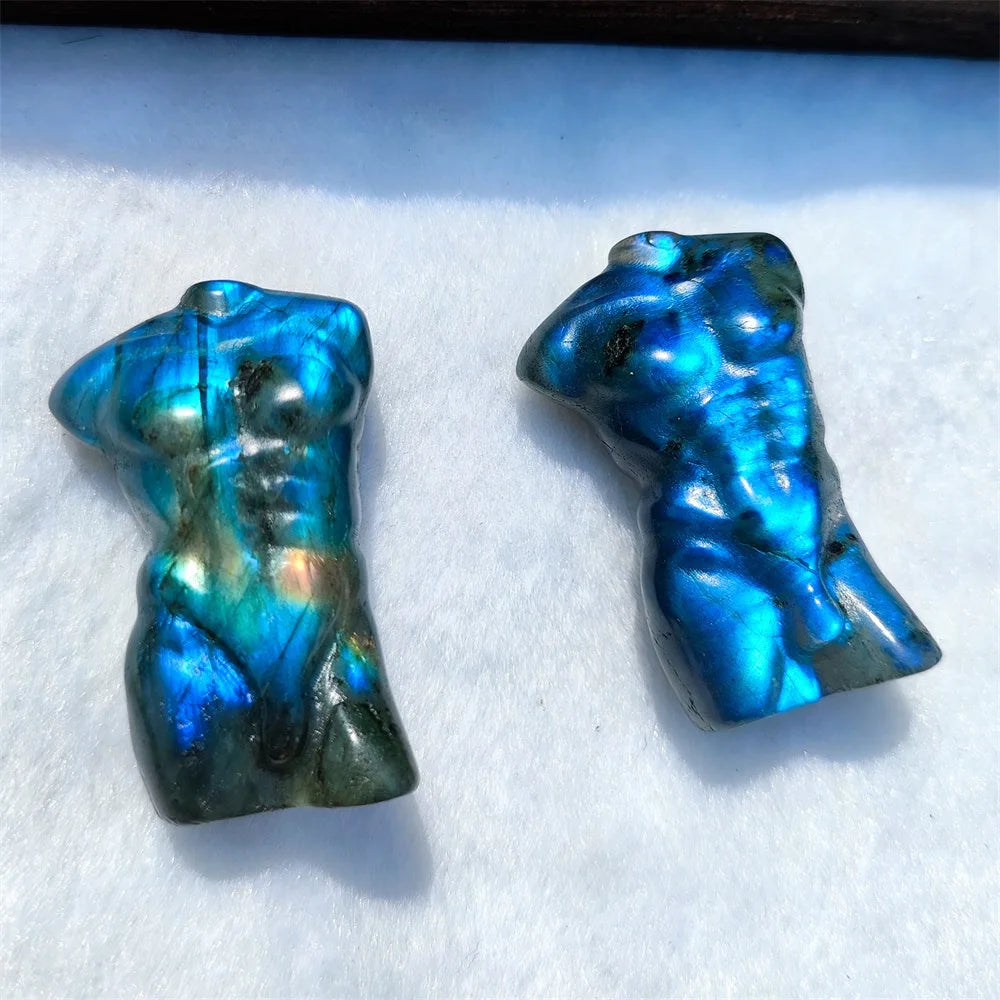 Natural Labradorite Body Model Carving - Image 7