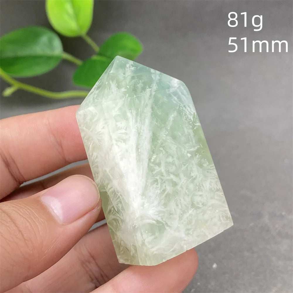 Natural Feather Colored Fluorite Crystal Tower - Image 10