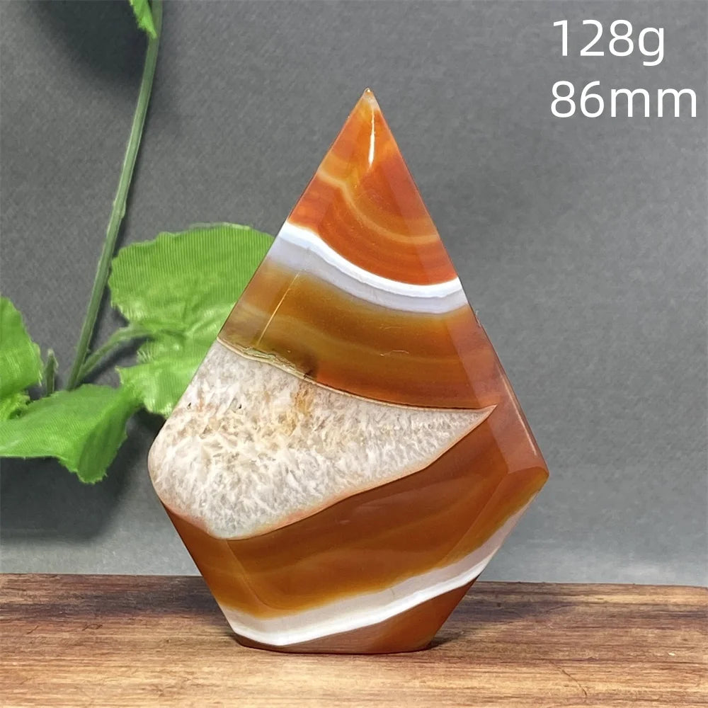 Natural Red Agate Striped Crystal Ornament - Image 8