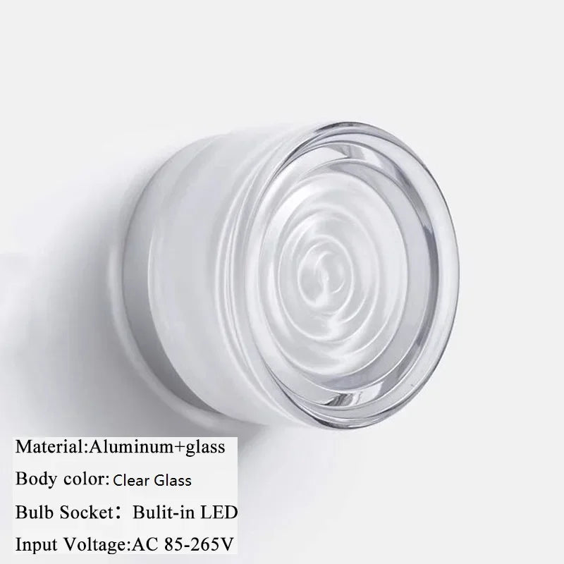Modern Glass Round Wall Sconce Light Fixtures - Image 11