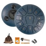 Miwayer 6" Steel Tongue Drum Gift Set – 11-Note Sound Healing Instrument with Tuning Kit