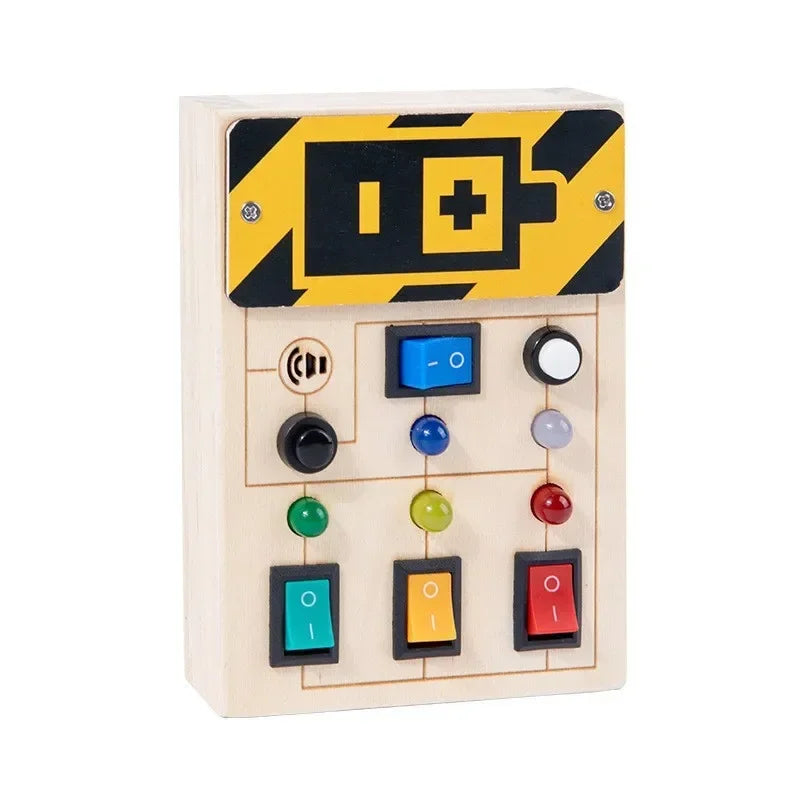 Montessori Busy Board Circuit - LED Light Socket Toy - Image 17