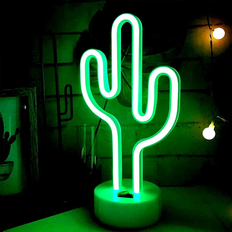 Cute Cactus Neon Sign Light - Image 3