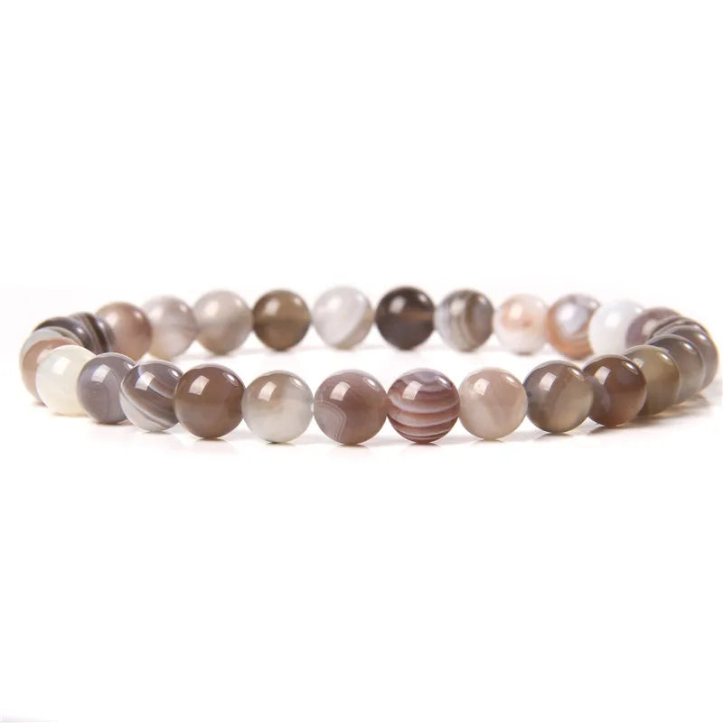 6MM Natural Agate Bead Stretch Bracelet – Healing Energy Jewelry for Men & Women - Image 33