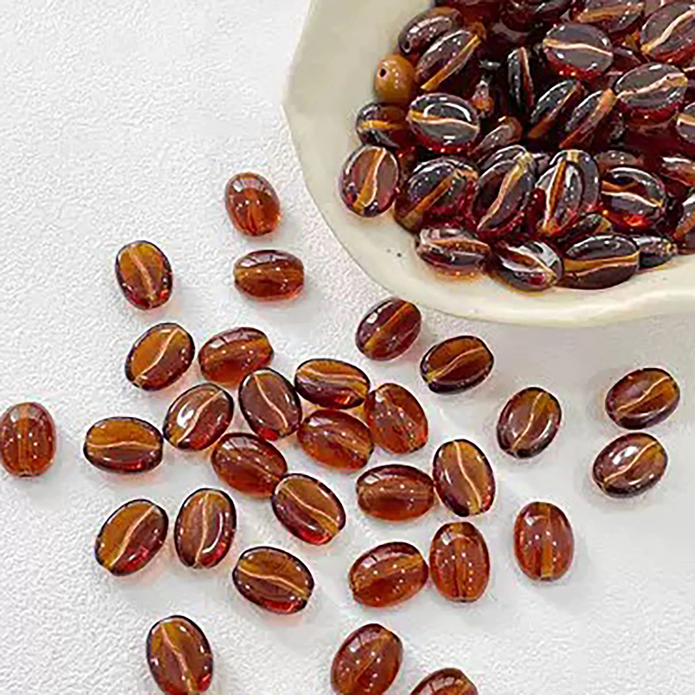 Czech Glass Coffee Beads – Loose Beads for DIY Handmade Accessories - Image 12