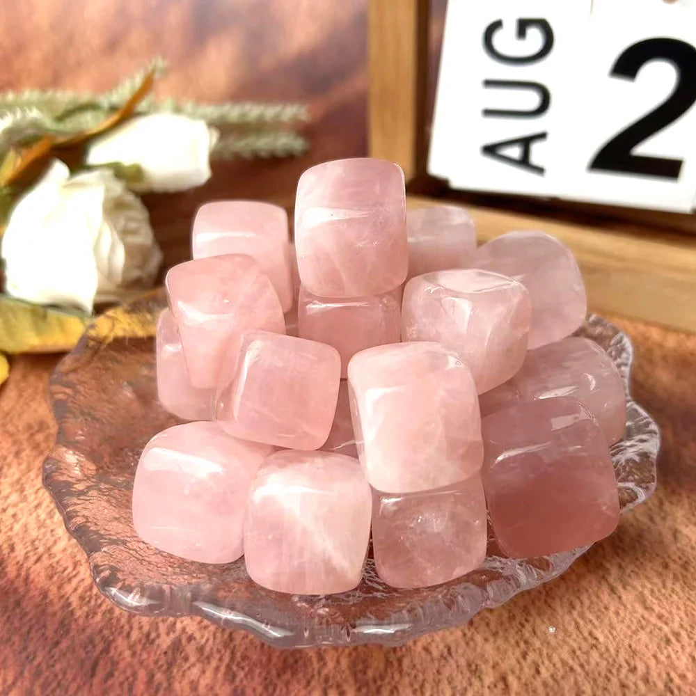 Natural Tumbled Crystal Cube Stones – Polished Quartz, Amethyst & Gemstones for DIY, Healing & Decor - Image 23