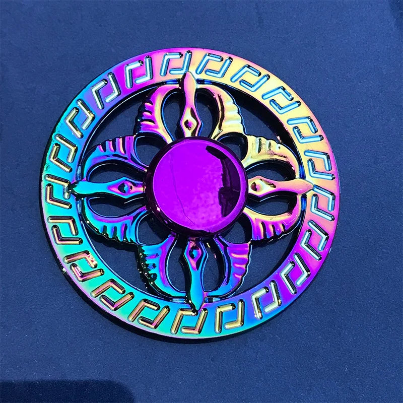 Rainbow Metal Fidget Spinner - Image 3