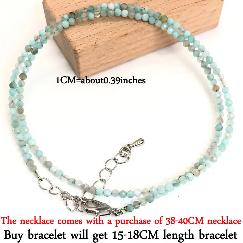 2–3mm Natural Stone Beaded Necklace – Handmade Mini Crystal Healing Jewelry for Women - Image 28