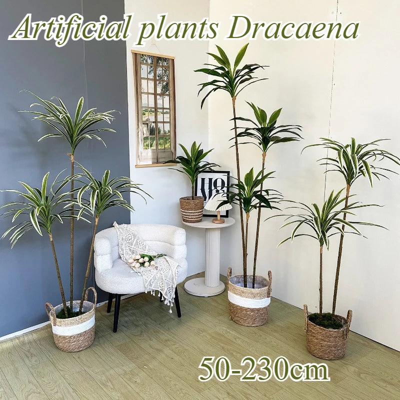 Artificial Dracaena Fake Plant Large Detachable Ornament Realistic