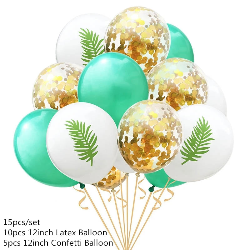 Artificial Tropical Palm Leaves – Hawaiian Luau & Jungle Theme Party Decor for Home & Events - Image 11