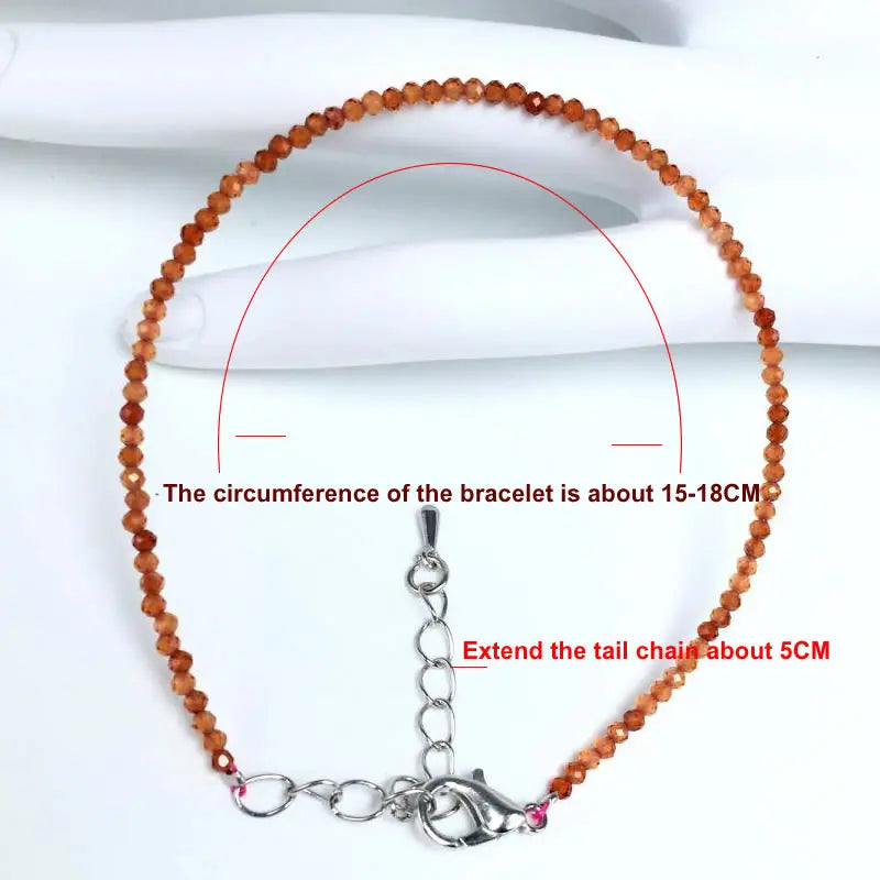 2–3mm Natural Stone Beaded Necklace – Handmade Mini Crystal Healing Jewelry for Women - Image 2