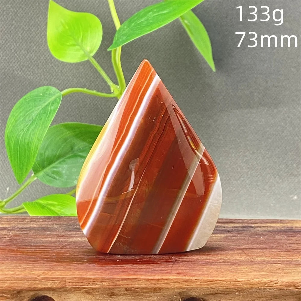 Natural Red Agate Striped Crystal Ornament - Image 9