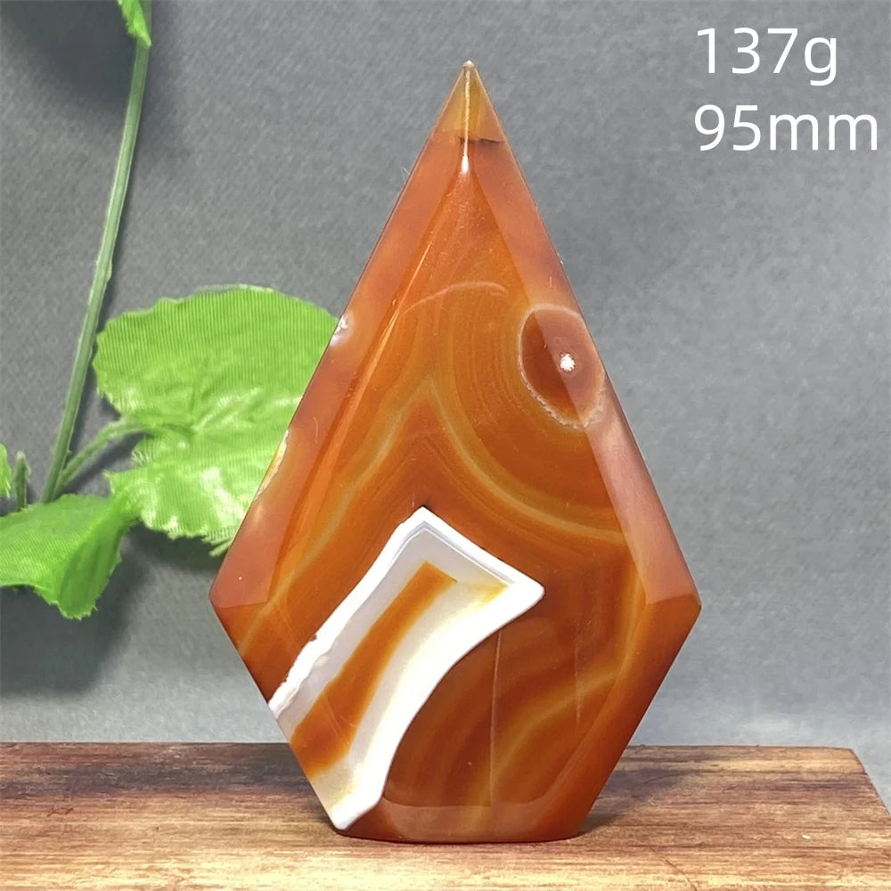 Natural Red Agate Striped Crystal Ornament - Image 29