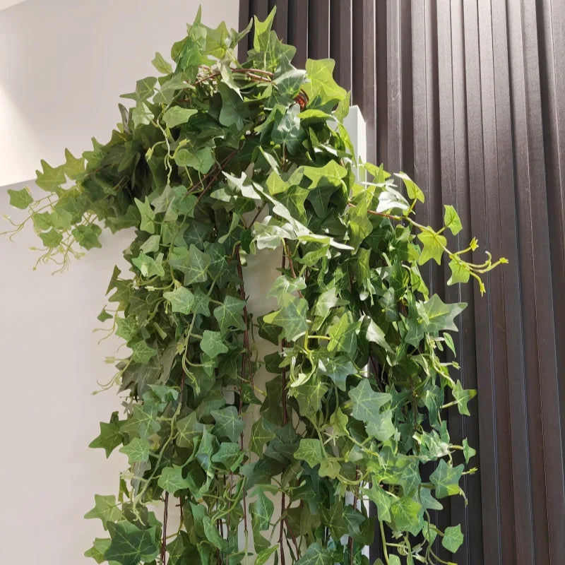 Artificial Hanging Ivy Vine Plants – Large Green Persian Fern Leaf Bundle for Home & Event Decor - Image 3
