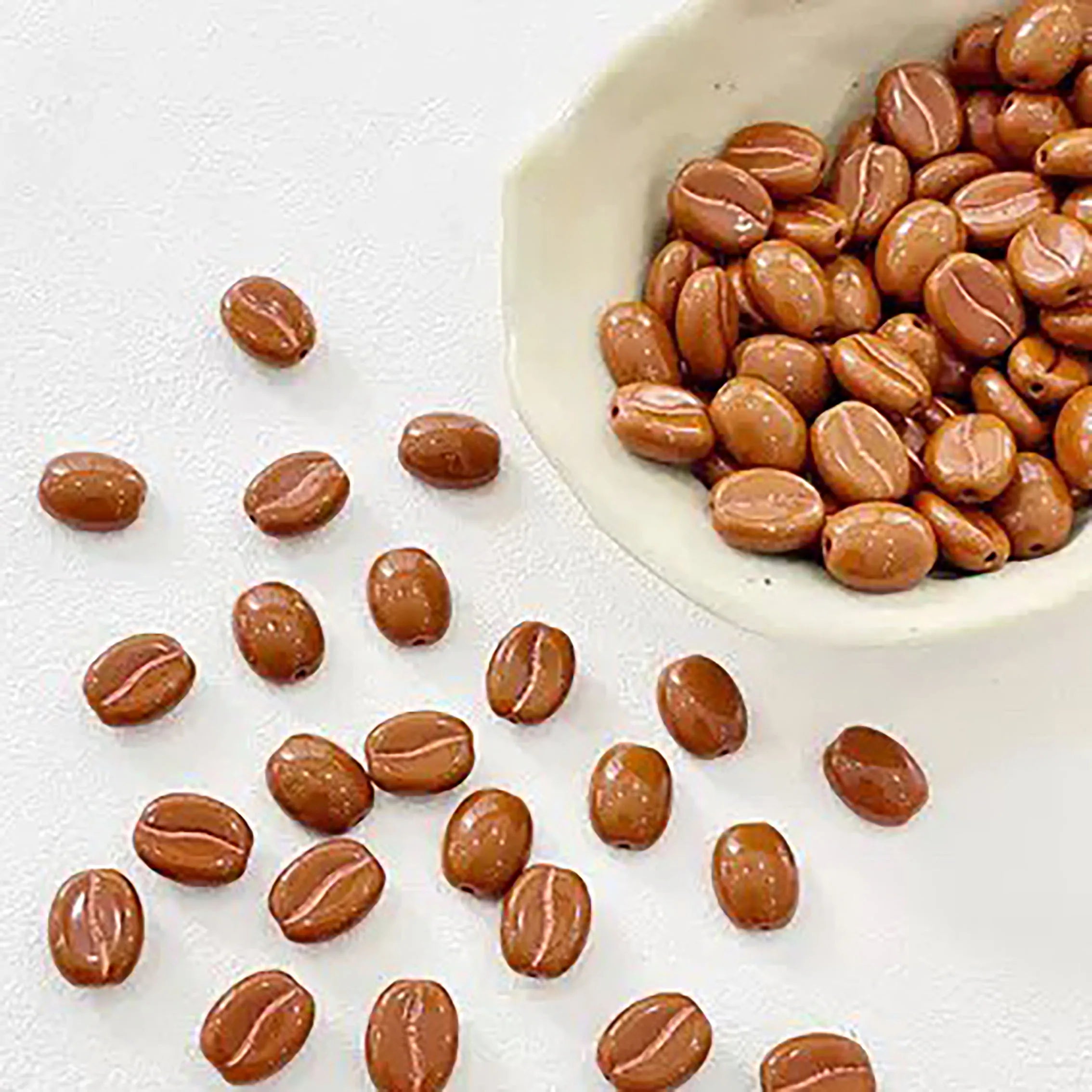 Czech Glass Coffee Beads – Loose Beads for DIY Handmade Accessories - Image 10