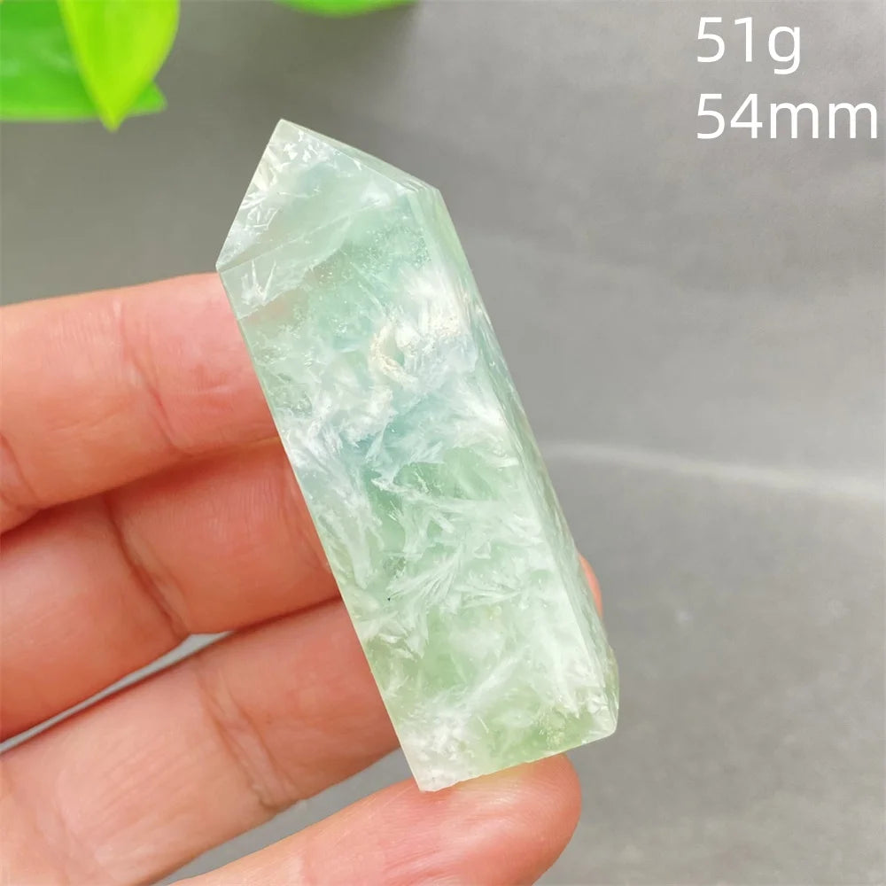 Natural Feather Colored Fluorite Crystal Tower - Image 22