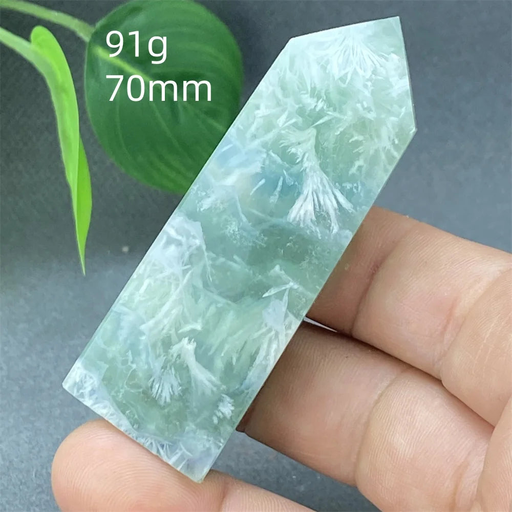 Natural Feather Colored Fluorite Crystal Tower - Image 40
