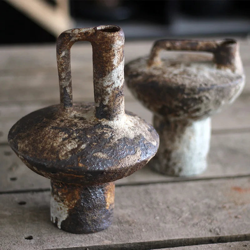 Ceramic Rough Pottery Vase - Image 2