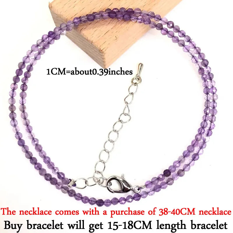 2–3mm Natural Stone Beaded Necklace – Handmade Mini Crystal Healing Jewelry for Women - Image 19